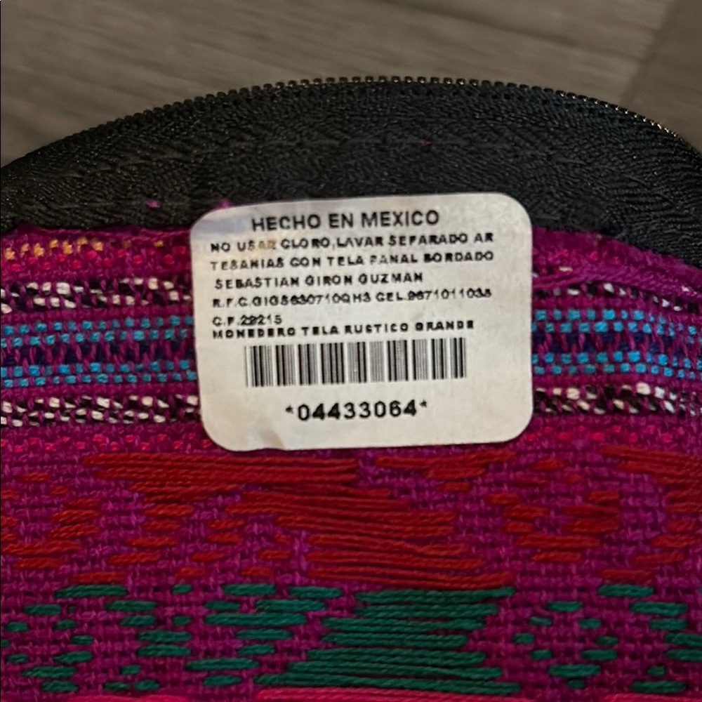 NWT Pink and Orange Ethnic Cosmetic Bags with Geometric Patterns - Picture 5 of 5